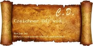 Czeichner Dávid névjegykártya